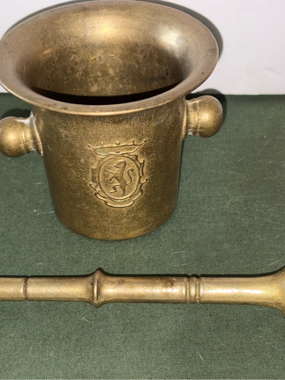 Vintage/Antique?Brass Mortar & Pestal